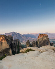 Meteora rock landcape, Greece.