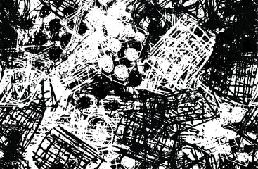 Grunge texture is abstract. Artistic surreal background. Chaotic vintage style