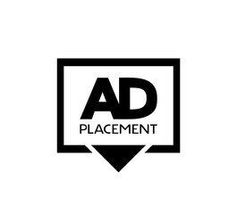 Creative design of ad placement indication