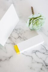 Plain White and Yellow Package