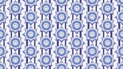 abstract monochrome pattern. blue stars on a gray background.