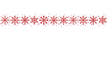 Christmas background with snowflakes and copyspace. Empty Xmas greeting card. Vector