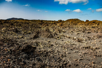 Paisajes del volcán Caldera Blanca de Lanzarote
