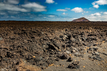 Paisajes del volcán Caldera Blanca de Lanzarote