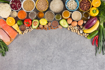 Balanced nutrition, assortment of eco products, sources of nutrients