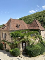 Fototapeta na wymiar Maison à Saint Cirq Lapopie dans le Lot, Occitanie