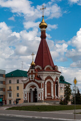 Naklejka premium Saransk the capital of Republic Mordovia, Russia. Summer August 2020.