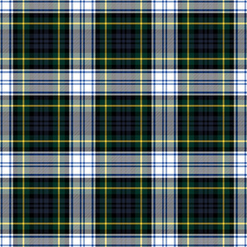 Gordon Dress Modern Tartan Seamless Pattern - Repeating pattern design of Dress Modern tartan