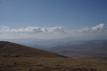 view of the mountains sarıkamış kars