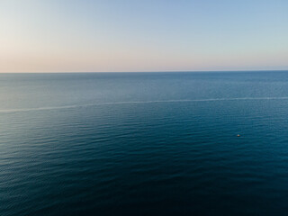 Obraz premium seascape shot on a quadrocopter city of Sochi Adler.