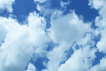 So beautiful cloud with crystal clear blue sky