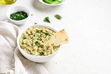 Baba ganoush (roasted eggplant dip