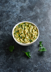 Baba ganoush (roasted eggplant dip)