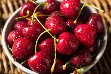 Raw Red Organic Cherries