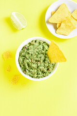 Guacamole dip in bowl