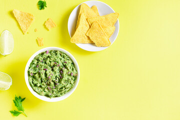 Guacamole dip in bowl