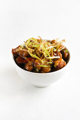 Spicy garlic fried chicken (Kkanpunggi)