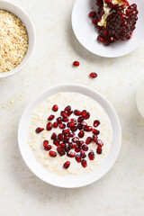 Pomegranate oats porridge