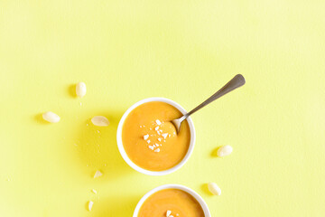 Peanut sauce in bowl