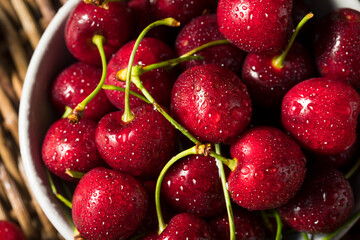 Raw Red Organic Cherries