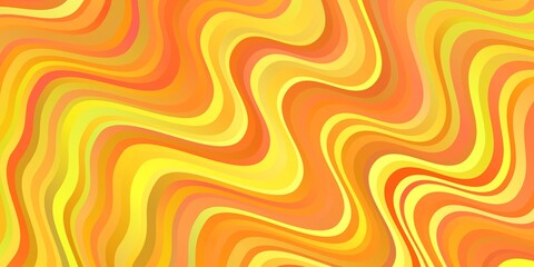 Light Red, Yellow vector texture with wry lines.