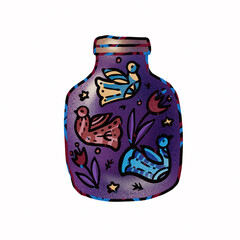 Illustration. Freehand drawing. Doodle. Design for print.