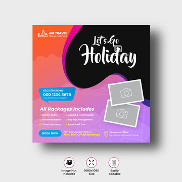 Travel Holiday Instagram Banner
