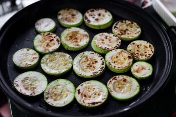 Tasty grilled zucchini
