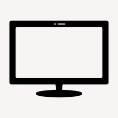 Fototapeta premium Online survey form on PC, computer vector illustration, monitor showing test exam paper paper document, electronic voting concept on the Internet, web training