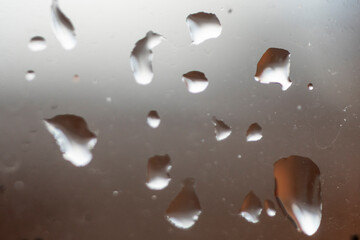 drops of rain on the window