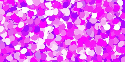 Fototapeta na wymiar Light purple vector pattern with abstract shapes.