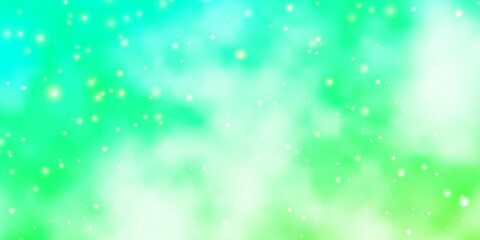 Light BLUE vector texture with beautiful stars. Decorative illustration with stars on abstract template. Best design for your ad, poster, banner.