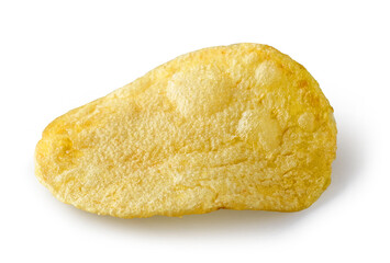potato chip on white background