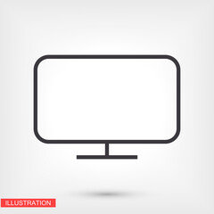 monitor icon, Vector  Eps 10 . Lorem Ipsum Design Flat