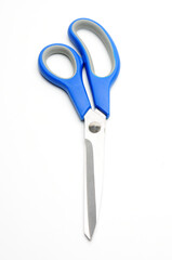 Tailors scissors on a white background