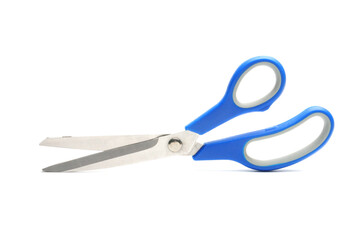 Tailors scissors on a white background