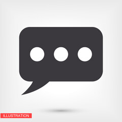 Fototapeta premium message icon. Vector Eps 10 . Design Flat illustration best sms