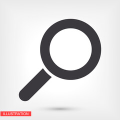 Search icon Vector  Eps 10  Lorem Ipsum Design Flat magnifier illustration