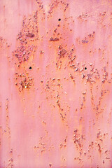 Multicolored background: rusty metal surface with paint flaking and cracking textureю Rusty metal texture background. Iron surface rust
