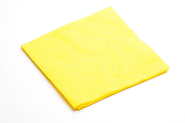 Cloth for wiping on white background
