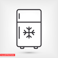 Fridge icon. Vector  Eps 10 . Lorem Ipsum Flat Design