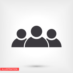 Business people icon. group of persons. people. Vector graphics. human icon work done for your use. 10 eps
