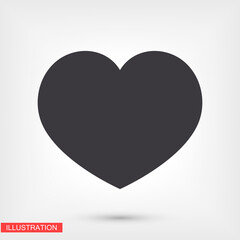 heart icon. beautiful heart. love in the icon. heart vector graphic. eternal love. 10 eps