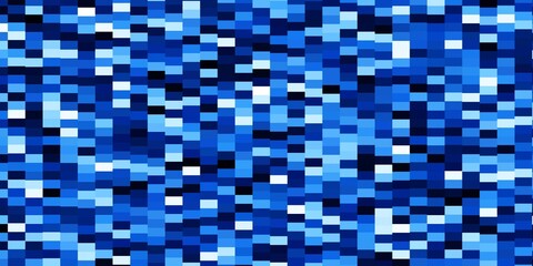 Dark BLUE vector pattern in square style. Modern design with rectangles in abstract style. Design for your business promotion.