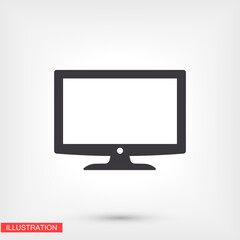 monitor icon, Vector  Eps 10 . Lorem Ipsum Design Flat