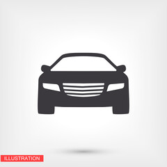 Machine outline line icon isolated on beautiful background. Car symbol for website design,logo, user interface. Editable stroke. Vector transport illustrator. EPS 10 line. car