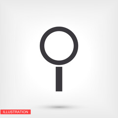 Search icon Vector  Eps 10  Lorem Ipsum Design Flat magnifier illustration