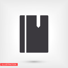 book icon. Vector  Eps 10 . Lorem Ipsum Flat Design
