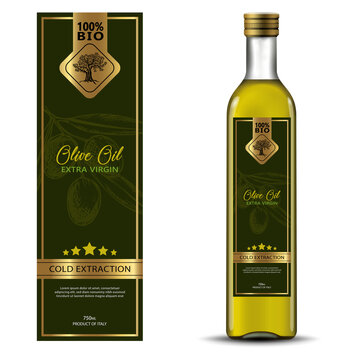 Olive oil labels collection. Hand drawn vector illustration templates for olive oil packaging