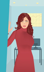 Portrait of a businesswoman standing in an office